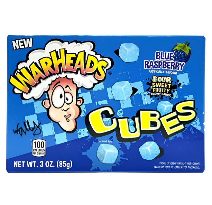 WarHeads Blue Raspberry Cubes