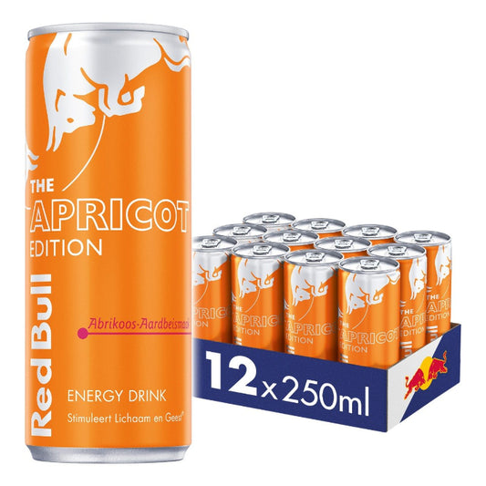 Red Bull Apricot Edition Apricot Strawberry tray (12 stuks)